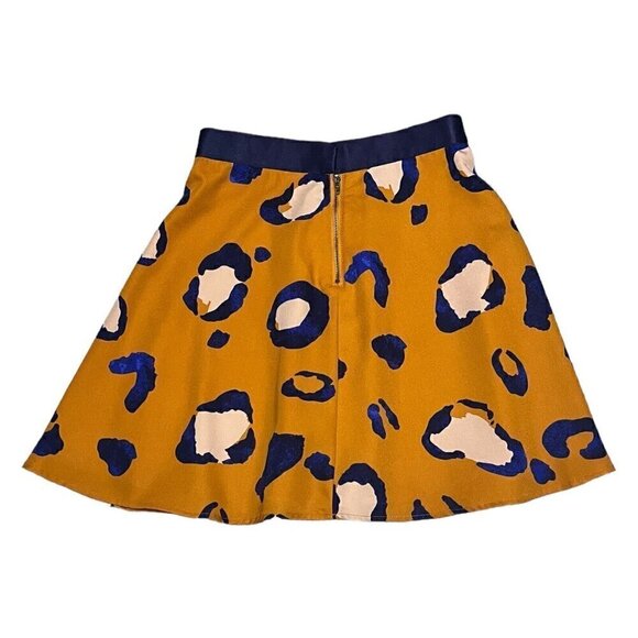 3.1 Phillip Lim CHEETAH Print Luxury Designer Light A-Line Womens Skirt Size 4 - Picture 3 of 5